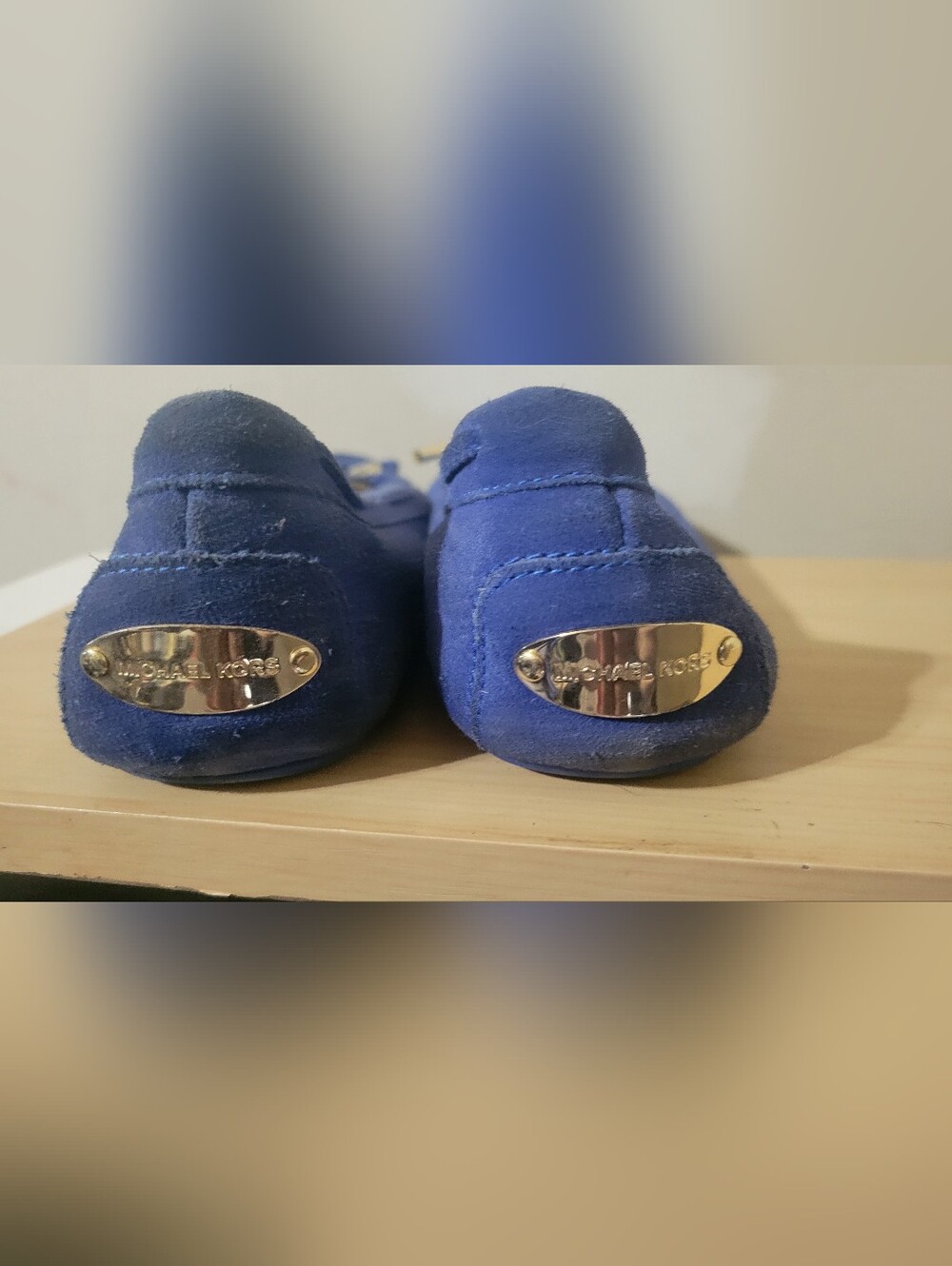 Michael Kors Women's Blue Suede Loafers